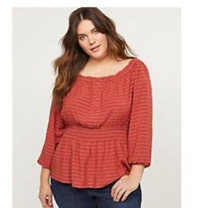 NWT LANE BRYANT PEASANT TOP